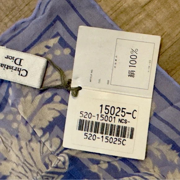 New Vintage Dior Silk Scarf - Picture 7 of 8